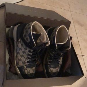SOLD-Gucci high top sneaker pre- loved -Authentic-
